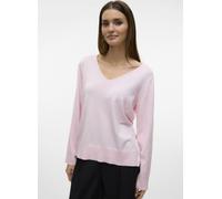 Vêtements Vero Moda VMSILJE LS V-NECK PULLOVER GA NOOS pour Femme XL Rose