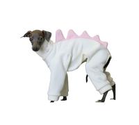 Vêtements Vêtements d'hiver en Polaire épaisse for Whippet, Pull à col roulé, déguisement de Dinosaure, Pyjama à Manches Longues for lévrier Italien, Manteau for Chien Chien(Wit,Small)