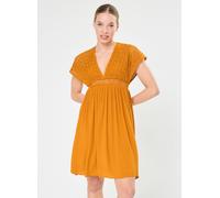 Vêtements Vila Viamline V-Neck S/L Short Dress pour Accessoires 36 Marron
