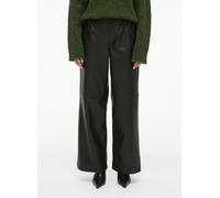 Vêtements Vila Viannie Rw Pants Coated pour 40 Noir