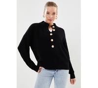 Vêtements Vila Viching O-Neck L/S Button Knit Top/R pour Accessoires M Noir