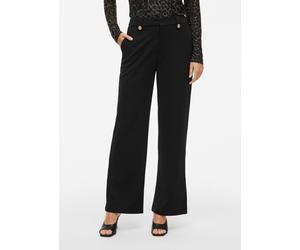 Vêtements Vila Viclua Hw Wide Button Pants- Noos pour Femme L Noir