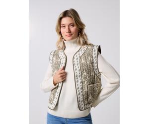 Vêtements Vila Videlphine S/L Vest/R/1 pour Femme 34 Beige