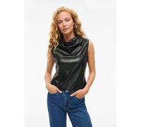 Vêtements Vila VIELANA S/L DRAPED TOP pour Femme 40 Noir