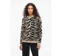 Vêtements Vila Vifeama Jacquard Knit Top pour Femme L Noir