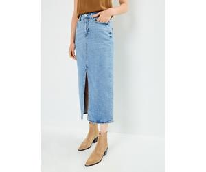Vêtements Vila VIJAF HW MIDI DENIM SKIRT-NOOS pour 38 Bleu