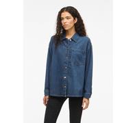 Vêtements Vila Vikiki L/S Denim Shirt Mbd pour Femme 38 Bleu