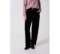Vila Kita Wide Leg Fit Corduroy Pants Noir XL Femme