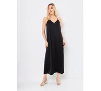Vêtements Vila VIMARELLE VNECK SINGLET ANKLE DRESS/DC/R pour 34 Noir