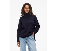 Vêtements Vila VIOSTRIA ROLLNECK L/S KNIT TOP-NOOS pour M Bleu