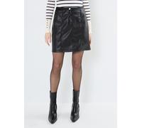 Vêtements Vila VIPEN COATED HW BRAID SKIRT pour Femme 42 Noir