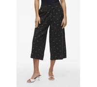 Vêtements Vila VIPRISILLA PRINT HW CULOTTE PANTS/1 pour Accessoires 34 Noir