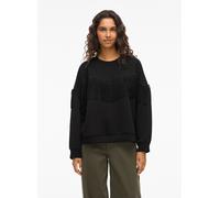 Vêtements Vila Vireflect L/S O-Neck Fringe Sweatshirt/R pour Femme S Noir