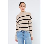 Vêtements Vila Viril Mockneck L/S Knit Rib Top 2- Noos pour Femme L Beige