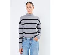 Vêtements Vila Viril Mockneck L/S Knit Rib Top 2- Noos pour Femme XS Gris
