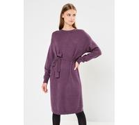 Vêtements Vila VIRIL O-NECK L/S BELT KNIT DRESS - NOOS pour Femme M Violet