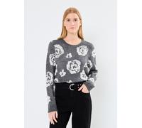 Vêtements Vila VISIYA O-NECK L/S JAQUARD KNIT TOP pour Femme S Gris