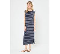 Vêtements Vila VIVERIANA O-NECK S/L MIDI DRESS pour Accessoires XS Bleu