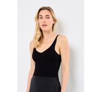 Vêtements Vila VIWENNIE V-NECK RIB KNIT S/L TOP - NOOS pour Femme M Noir