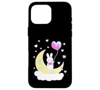 Vêtements Yume Kawaii Fashion Nu Goth Bunny on The Moon Coque pour iPhone 16 Pro Max