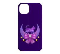 Vêtements Yume Kawaii Space Cat on The Moon Nu Pastel Goth Coque pour iPhone 14 Plus