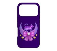 Vêtements Yume Kawaii Space Cat on The Moon Nu Pastel Goth Coque pour iPhone 17 Pro