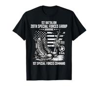 Vétéran aéroporté du 1er Bataillon du 20e Groupe des Forces spéciales T-Shirt