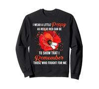 Veteran Day Lest We Forget Fleur de Coquelicot Rouge USA Memorial Day Sweatshirt