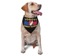 Vétéran De Combat De La 6E Brigade De Cavalerie du Kosovo Bandana Chien Lavable Écharpe pour Chien Réglable Écharpe Triangulaire pour Quotidien Chiot Animal De Compagnie