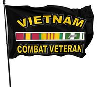 Vétéran de combat Vietnam avec rubans Drapeau 3x5 3x5 Ft Bannière
