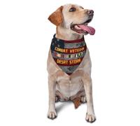 Vétéran des Combats De L'Opération Tempête du Désert Bandanas Chien Lavable Écharpe pour Chien Réglables Mouchoirs pour Animal De Compagnie Chat Chiens
