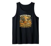 Veteran Halloween Crew Est 1776 Thème des Rangs de Citrouille Militaire Débardeur