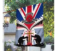 Vétéran, N'Oublions Pas Jardin Signe Supérieure Drapeau De Jardin Coupe-Vent Et Étancheune Drapeau De Décoration Décoration Pour Porche Maison Balcon M