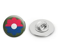 Veteran Pins Écusson en métal de la 9e division d'infanterie de l'armée américaine 1,9 cm, Métal, NA