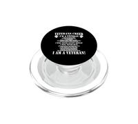 Veteran’s Creed I’m Veteran T-Shirt PopSockets PopGrip pour MagSafe