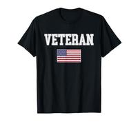 Veteran Vintage USA Flag Veterans Day T-Shirt