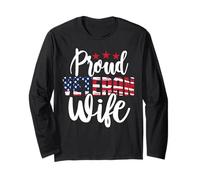 Veteran Wife Veterans Day US Army Veteran Women Mother's Day Manche Longue