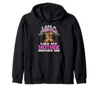 Vétérane fière comme ma mère Avant Moi Sweat à Capuche