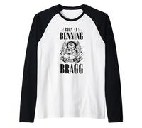 Vétérans aéroportés - Born At Benning Raised Bragg Manche Raglan