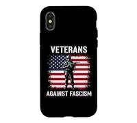 Veterans Against Fascism Vintage US Army Patriotic Soldier Coque pour iPhone X/XS