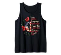 Veterans Day Lest We Forget Fleur de Coquelicot Rouge USA Memorial US Débardeur