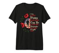 Veterans Day Lest We Forget Fleur de Coquelicot Rouge USA Memorial US T-Shirt Haut de Gamme
