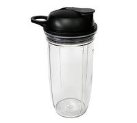 Veterger Pièces de rechange avec couvercle To-Go, compatible avec NutriBullet Blender Combo, NutriBullet Pro 1000 et NutriBullet Select 2.0 (710 ml)