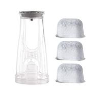 Veterger Pièces de rechange pour le kit de démarrage comprenant un support de filtre latéral et 3 cartouches de filtre à eau, compatible avec la machine à café Keurig 2.0 (support de 12,4 cm)