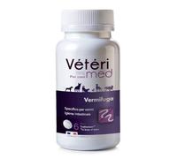 Vétérimed - Comprimés vermifuges naturels pour l'hygiène intestinale des Chiens - Agit sur Tous Types de vers - Fabriqué en France - 15 comprimés - Version Italienne