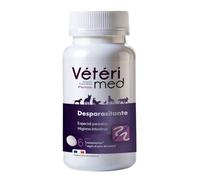 Vétérimed Comprimés vermifuges naturels pour l'hygiène intestinale des Chiens - Agit sur Tous Types de vers - Fabriqué en France - 15 comprimés - Version espagnole