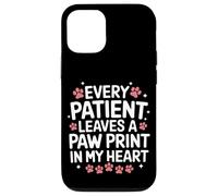 Vétérinaire : Chaque Patient Laisse Une Empreinte de Patte dans Mon cœur Coque pour iPhone 12/12 Pro
