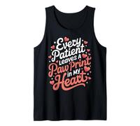 Vétérinaire : Chaque Patient Laisse Une Empreinte de Patte dans Mon cœur Débardeur