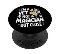 Vétérinaire : Je suis vétérinaire, Pas Magicien, mais Proche PopSockets PopGrip Adhésif