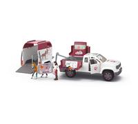 schleich 42704 Vétérinaire mobile avec van, dès 5 ans, HORSE CLUB - coffret, 90 pièces